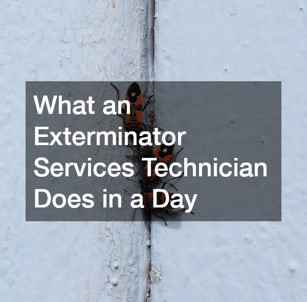 What an Exterminator Services Technician Does in a Day